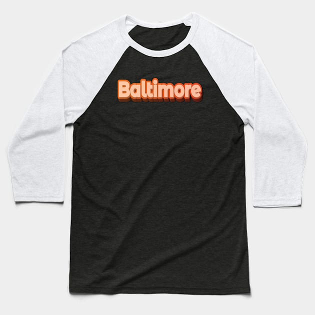Baltimore Baseball T-Shirt by ProjectX23Red